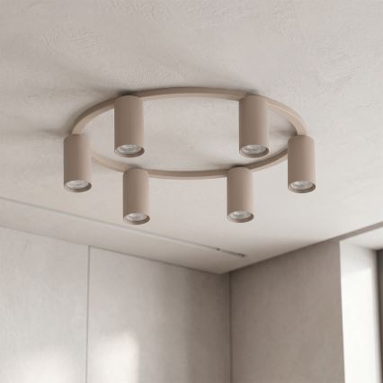 BRILAGI - LED RGBW Stmievateľné stropné svietidlo SELE 6xGU10/6,5W/230V 2700-6500K béžová + diaľkové ovládanie
