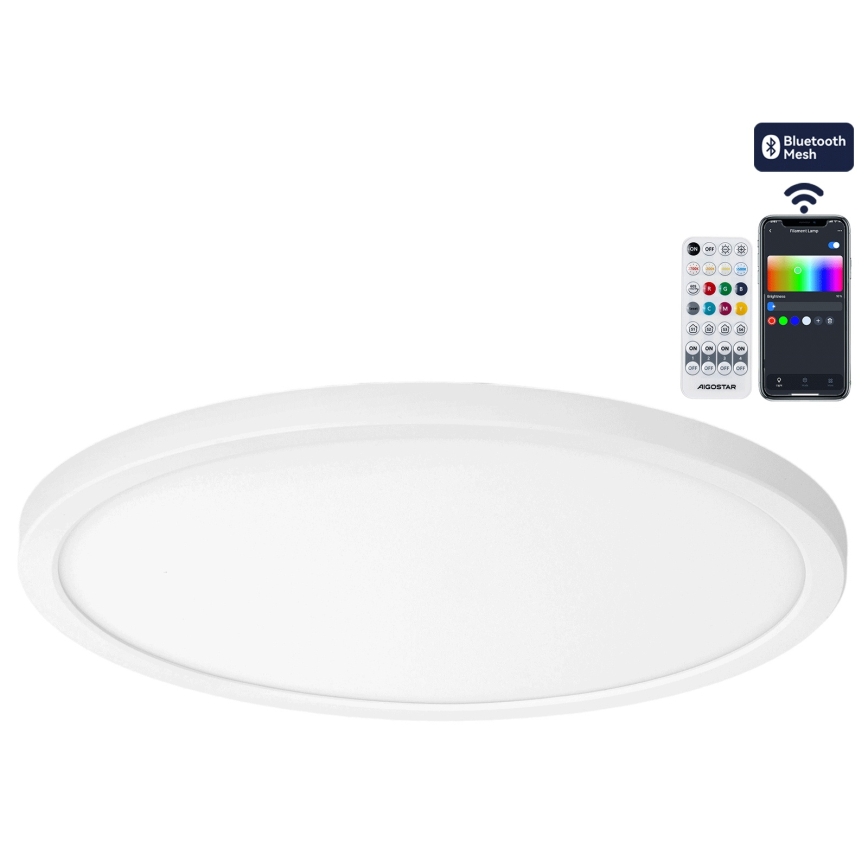 Brilagi - LED RGBW stmievateľné stropné svietidlo VIBE LED/24W/230V 3000-6500K priemer 26 cm biela + diaľkové ovládanie
