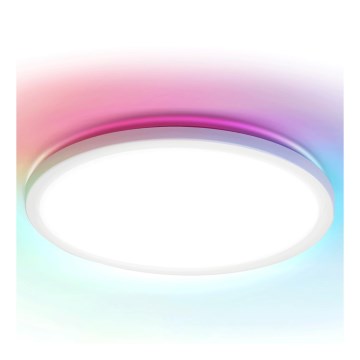 Brilagi - LED RGBW stmievateľné stropné svietidlo VIBE LED/24W/230V 3000-6500K priemer 26 cm biela + diaľkové ovládanie