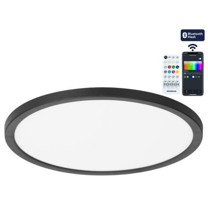 Brilagi - LED RGBW stmievateľné stropné svietidlo VIBE LED/36W/230V 3000-6500K pr. 40 cm čierne + diaľkové ovládanie