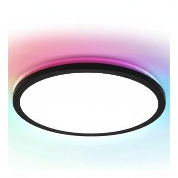 Brilagi - LED RGBW stmievateľné stropné svietidlo VIBE LED/36W/230V 3000-6500K pr. 40 cm čierne + diaľkové ovládanie