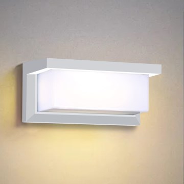 Brilagi - LED RGBW Stmievateľné vonkajšie nástenné svietidlo BRICKY 1xE27/15W/230V 2700-6500K IP54 biela
