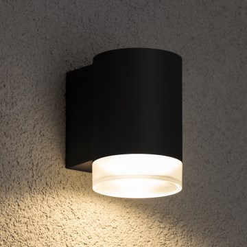 Brilagi - LED RGBW Stmievateľné vonkajšie nástenné svietidlo MATERA 1xGU10/6W/230V 3000K IP54 čierne + diaľkové ovládanie