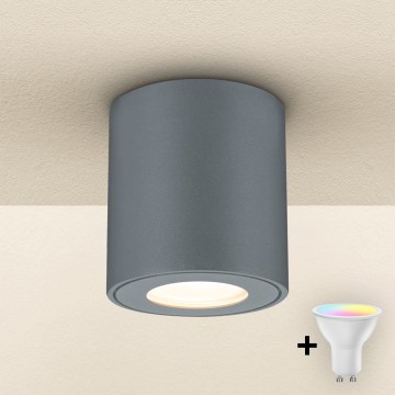 Brilagi - LED RGBW stmievateľné vonkajšie svietidlo MIA 1xGU10/30W/230V 2700-6500K Wi-Fi 84x80 mm antracit IP54
