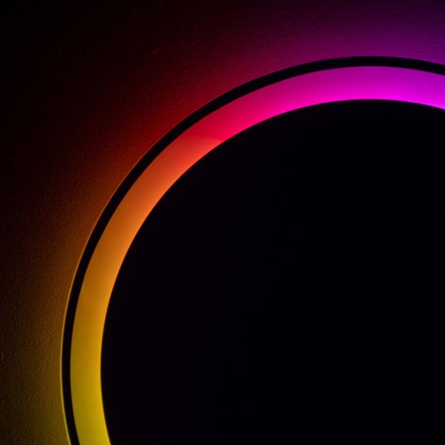 Brilagi - LED RGBW Kúpeľňové vyhrievané zrkadlo AVA PRO LED/18W/230V pr. 60 cm IP44 CRI 90 stmievateľné + CCT