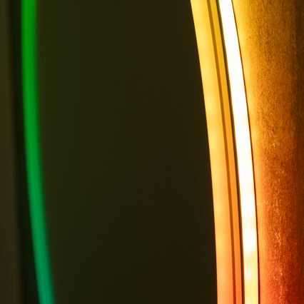 Brilagi - LED RGBW Kúpeľňové vyhrievané zrkadlo AVA PRO LED/18W/230V pr. 60 cm IP44 CRI 90 stmievateľné + CCT