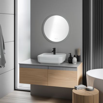 Brilagi - LED RGBW Kúpeľňové vyhrievané zrkadlo CLARA PRO LED/19W/230V pr. 60 cm IP44 CRI 90 stmievateľné + CCT + diaľkové ovládanie