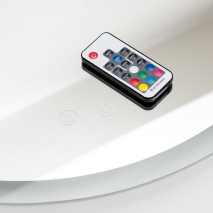 Brilagi - LED RGBW Kúpeľňové vyhrievané zrkadlo CLARA PRO LED/19W/230V pr. 60 cm IP44 CRI 90 stmievateľné + CCT + diaľkové ovládanie