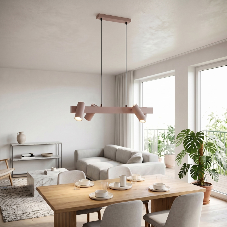 BRILAGI - LED RGBW stmievateľný luster na lanku SELE 4xGU10/6,5W/230V 2700-6500K béžová