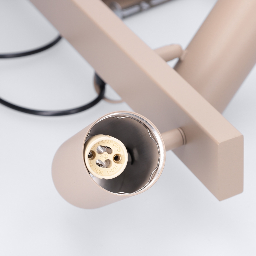 BRILAGI - LED RGBW stmievateľný luster na lanku SELE 4xGU10/6,5W/230V 2700-6500K béžová