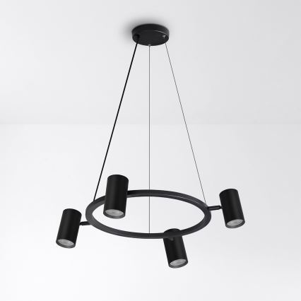 BRILAGI - LED RGBW stmievateľný luster na lane SELE 4xGU10/6,5W/230V 2700-6500K čierna