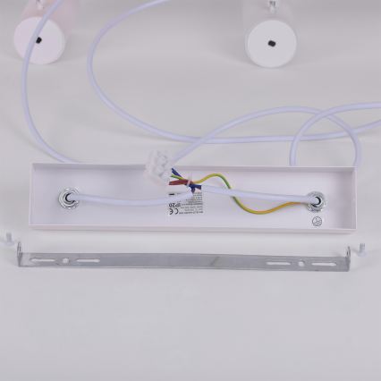 BRILAGI - LED RGBW Stmievateľný luster na lanku SELE 6xGU10/6,5W/230V 2700-6500K biela/dubový dekor + diaľkové ovládanie