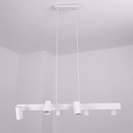 BRILAGI - LED RGBW Stmievateľný luster na lankách SELE 6xGU10/6,5W/230V 2700-6500K biela + diaľkové ovládanie