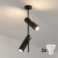 BRILAGI - LED RGBW Stmievateľný luster na tyči BRANCH 2xGU10/6,5W/230V 2700-6500K čierny