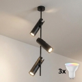 BRILAGI - LED RGBW Stmievateľný luster na tyči BRANCH 3xGU10/6,5W/230V 2700-6500K čierna