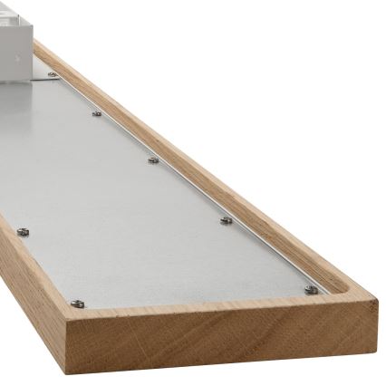 Brilagi - LED RGBW Stmievateľný panel WOODY FRAME LED/34W/230V 11,5x123 cm 2700-6500K dub + diaľkové ovládanie
