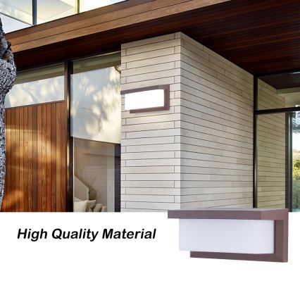 Brilagi - LED RGBW Stmievateľné vonkajšie nástenné svietidlo BRICKY 1xE27/15W/230V 2700-6500K IP54 hnedá