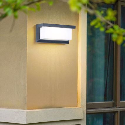 Brilagi - LED RGBW Stmievateľné vonkajšie nástenné svietidlo BRICKY 1xE27/9W/230V 2700-6500K antracit IP54
