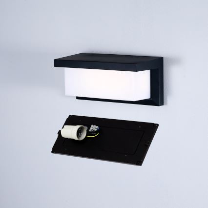 Brilagi - LED RGBW Stmievané vonkajšie nástenné svietidlo BRICKY 1xE27/9W/230V 2700-6500K IP54 čierna