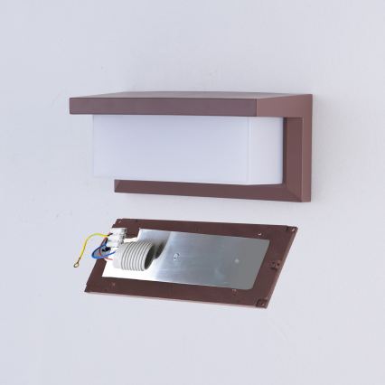 Brilagi - LED RGBW Stmievateľné vonkajšie nástenné svietidlo BRICKY 1xE27/9W/230V 2700-6500K IP54 hnedá