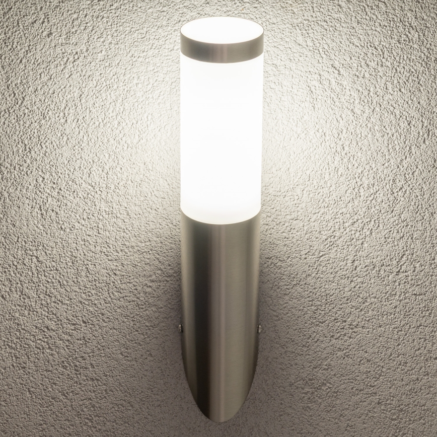 BRILAGI - LED RGBW Stmievateľná vonkajšia nástenná lampa ELIA 1xE27/6,5W/230V 2700-6500K IP44 Wi-Fi matný chróm