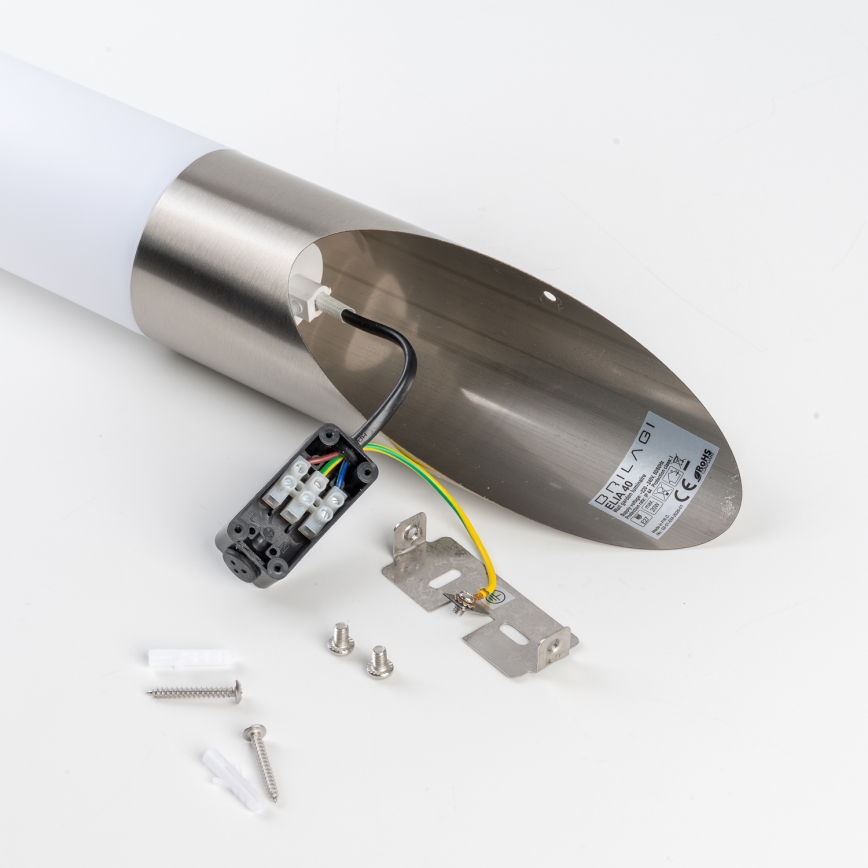 BRILAGI - LED RGBW Stmievateľná vonkajšia nástenná lampa ELIA 1xE27/6,5W/230V 2700-6500K IP44 Wi-Fi matný chróm