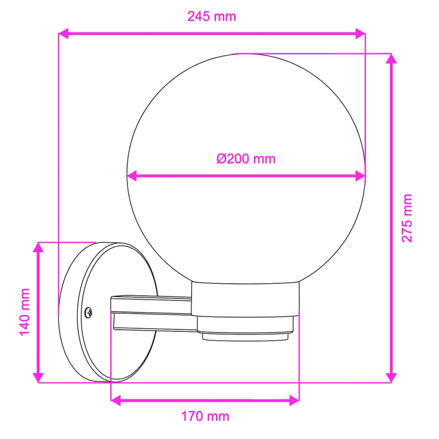 BRILAGI - LED RGBW stmievateľné vonkajšie nástenné svietidlo HARBOR 1xE27/12W/230V 2700-6500K IP33 antracit/biela