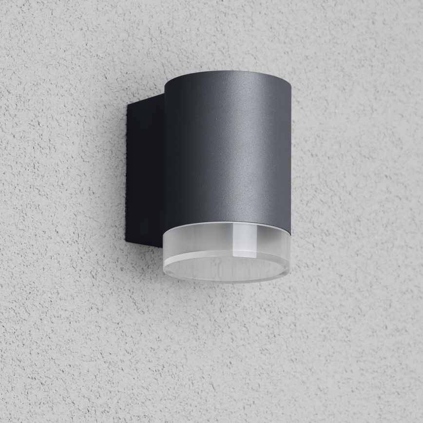 Brilagi - LED RGBW stlmiteľné vonkajšie nástenné svietidlo MATERA 1xGU10/4,8W/230V 3000K IP54 antracit + diaľkové ovládanie