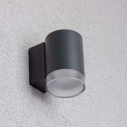 Brilagi - LED RGBW stlmiteľné vonkajšie nástenné svietidlo MATERA 1xGU10/4,8W/230V 3000K IP54 antracit + diaľkové ovládanie