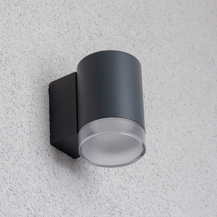 Brilagi - LED RGBW stlmiteľné vonkajšie nástenné svietidlo MATERA 1xGU10/4,8W/230V 3000K IP54 antracit + diaľkové ovládanie