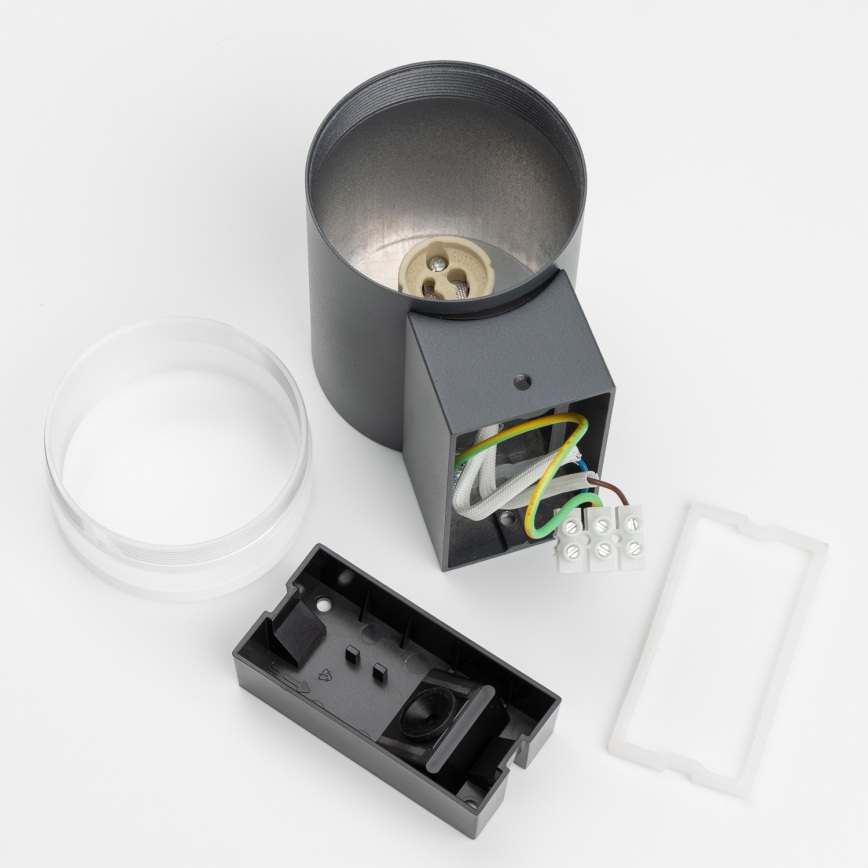 Brilagi - LED RGBW stlmiteľné vonkajšie nástenné svietidlo MATERA 1xGU10/4,8W/230V 3000K IP54 antracit + diaľkové ovládanie