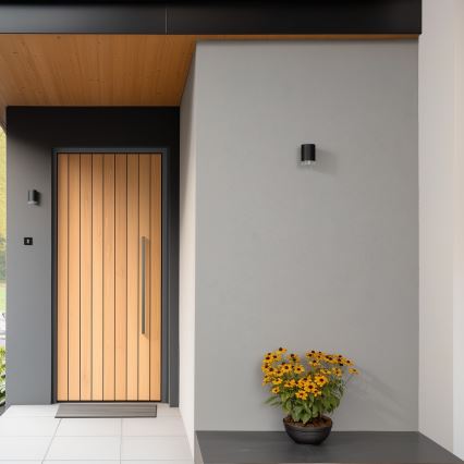 Brilagi - LED RGBW Stmievateľné vonkajšie nástenné svietidlo MATERA 1xGU10/4,8W/230V 3000K IP54 čierne + diaľkové ovládanie