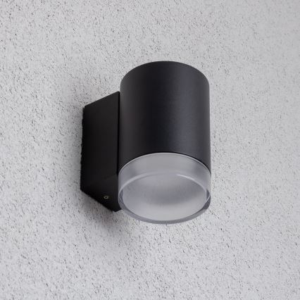Brilagi - LED RGBW Stmievateľné vonkajšie nástenné svietidlo MATERA 1xGU10/4,8W/230V 3000K IP54 čierne + diaľkové ovládanie