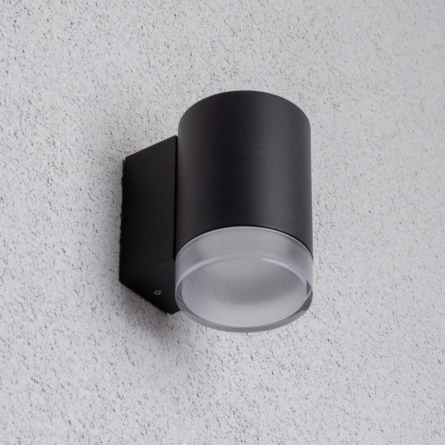 Brilagi - LED RGBW Stmievateľné vonkajšie nástenné svietidlo MATERA 1xGU10/4,8W/230V 3000K IP54 čierne + diaľkové ovládanie