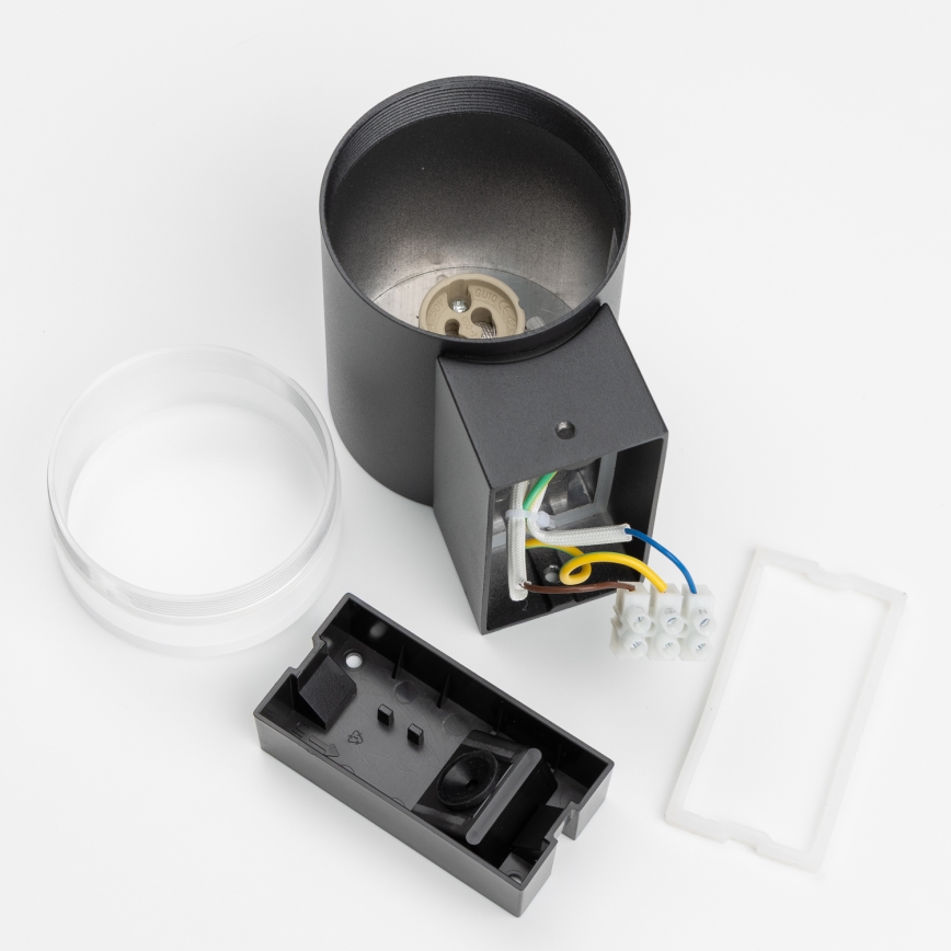 Brilagi - LED RGBW Stmievateľné vonkajšie nástenné svietidlo MATERA 1xGU10/4,8W/230V 3000K IP54 čierne + diaľkové ovládanie