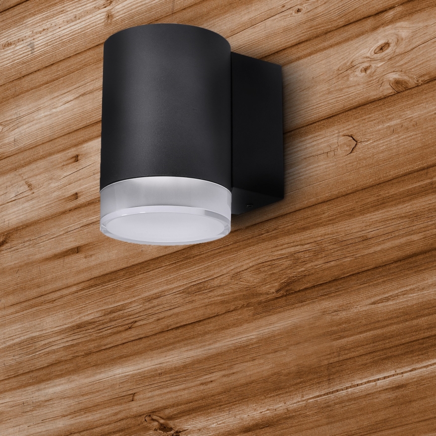 Brilagi - LED RGBW Stmievateľné vonkajšie nástenné svietidlo MATERA 1xGU10/4,8W/230V 3000K IP54 čierne + diaľkové ovládanie