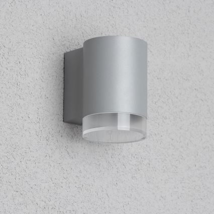 Brilagi - LED RGBW stmievateľné vonkajšie nástenné svietidlo MATERA 1xGU10/4,8W/230V 3000K IP54 sivá + diaľkové ovládanie