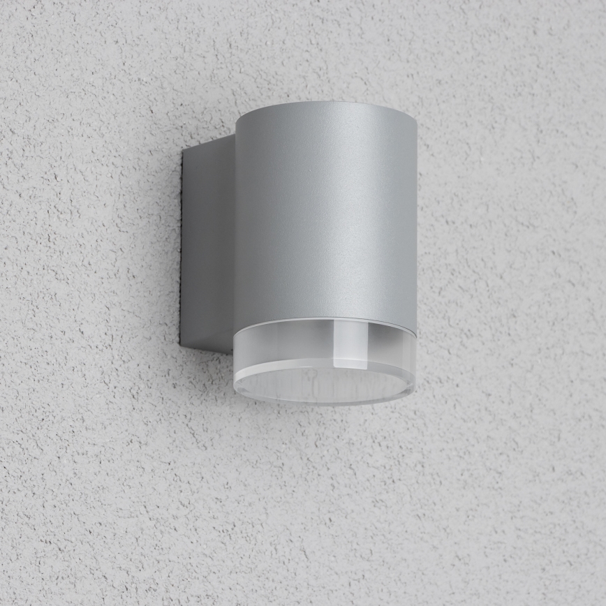 Brilagi - LED RGBW stmievateľné vonkajšie nástenné svietidlo MATERA 1xGU10/4,8W/230V 3000K IP54 sivá + diaľkové ovládanie