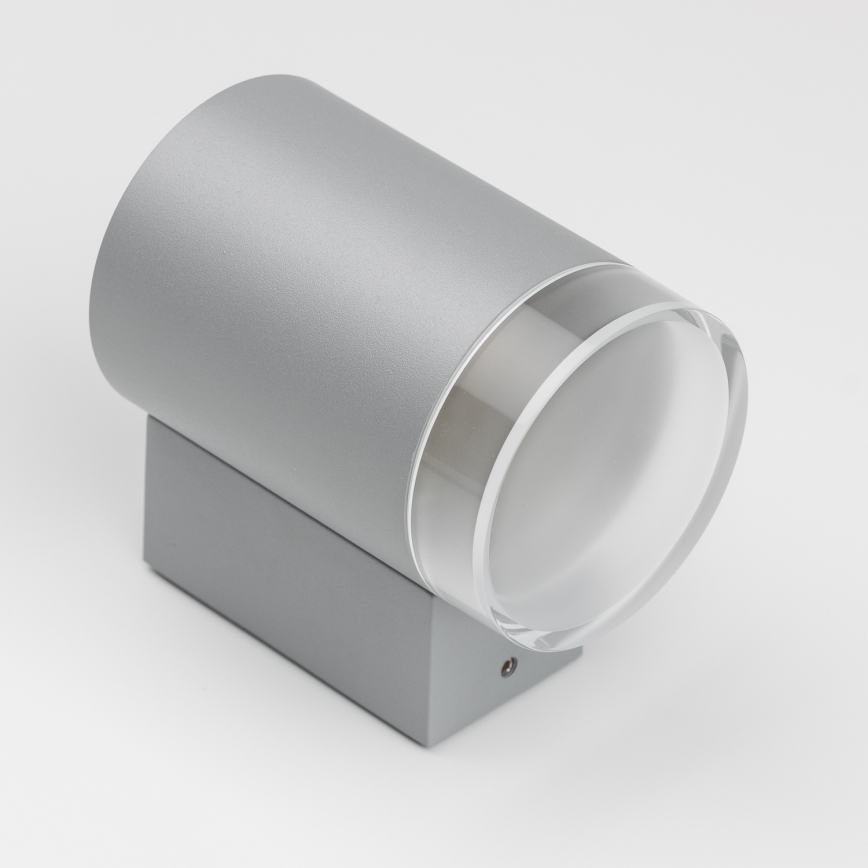 Brilagi - LED RGBW stmievateľné vonkajšie nástenné svietidlo MATERA 1xGU10/4,8W/230V 3000K IP54 sivá + diaľkové ovládanie