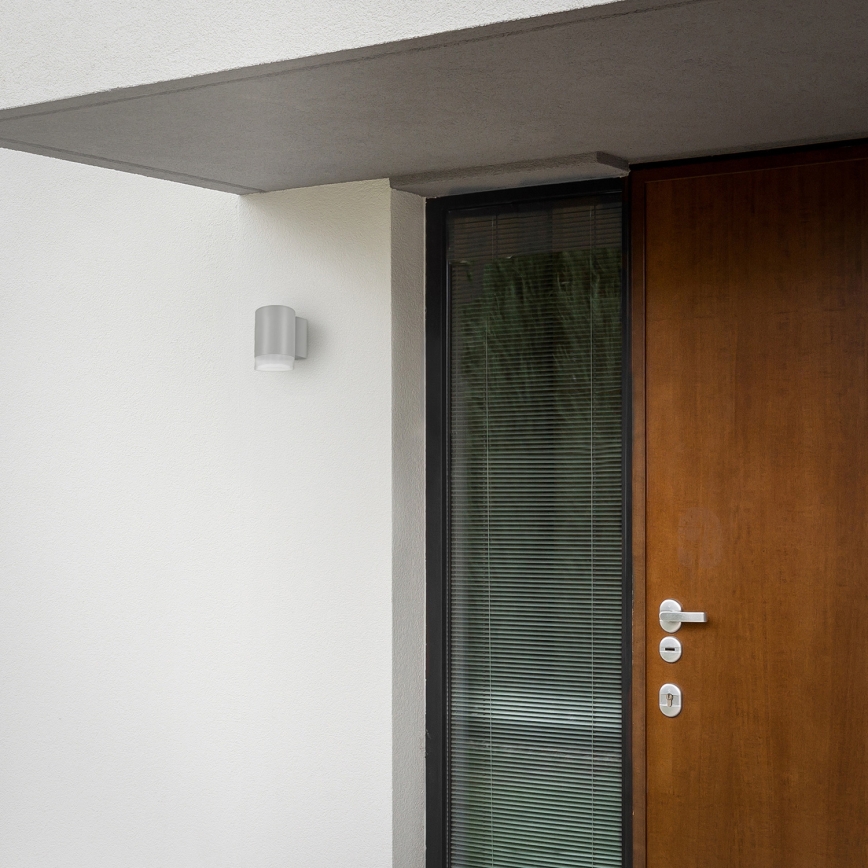Brilagi - LED RGBW stmievateľné vonkajšie nástenné svietidlo MATERA 1xGU10/4,8W/230V 3000K IP54 sivá + diaľkové ovládanie
