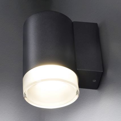 Brilagi - LED RGBW Stmievateľné vonkajšie nástenné svietidlo MATERA 1xGU10/6W/230V 3000K IP54 čierne + diaľkové ovládanie