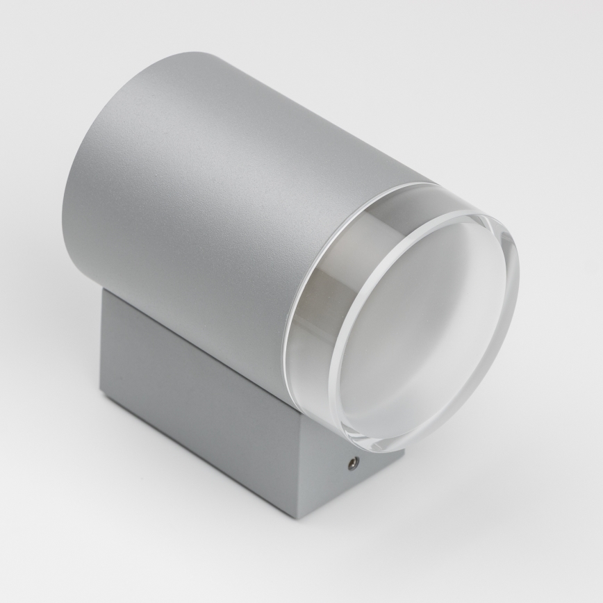 Brilagi - LED RGBW stmievateľné vonkajšie nástenné svietidlo MATERA 1xGU10/6W/230V 3000K IP54 sivá + diaľkové ovládanie