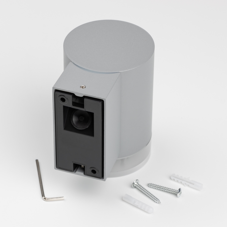 Brilagi - LED RGBW stmievateľné vonkajšie nástenné svietidlo MATERA 1xGU10/6W/230V 3000K IP54 sivá + diaľkové ovládanie