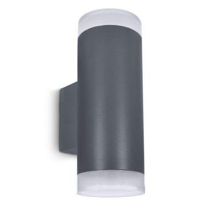 Brilagi - LED RGBW stmievateľné vonkajšie nástenné svietidlo MATERA 2xGU10/4,8W/230V 3000K IP54 antracit + diaľkové ovládanie