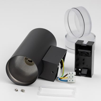 Brilagi - LED RGBW stmievateľné vonkajšie nástenné svietidlo MATERA 2xGU10/4,8W/230V 3000K IP54 čierna + diaľkové ovládanie
