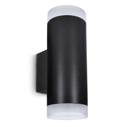 Brilagi - LED RGBW stmievateľné vonkajšie nástenné svietidlo MATERA 2xGU10/4,8W/230V 3000K IP54 čierna + diaľkové ovládanie