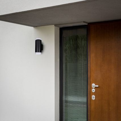 Brilagi - LED RGBW stmievateľné vonkajšie nástenné svietidlo MATERA 2xGU10/4,8W/230V 3000K IP54 čierna + diaľkové ovládanie