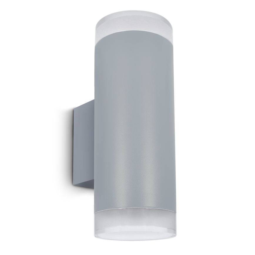 Brilagi - LED RGBW Stmievateľné vonkajšie nástenné svietidlo MATERA 2xGU10/4,8W/230V 3000K IP54 sivá + diaľkové ovládanie
