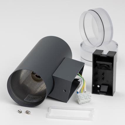 Brilagi - LED RGBW stmievateľné vonkajšie nástenné svietidlo MATERA 2xGU10/6W/230V 3000K IP54 antracit + diaľkové ovládanie