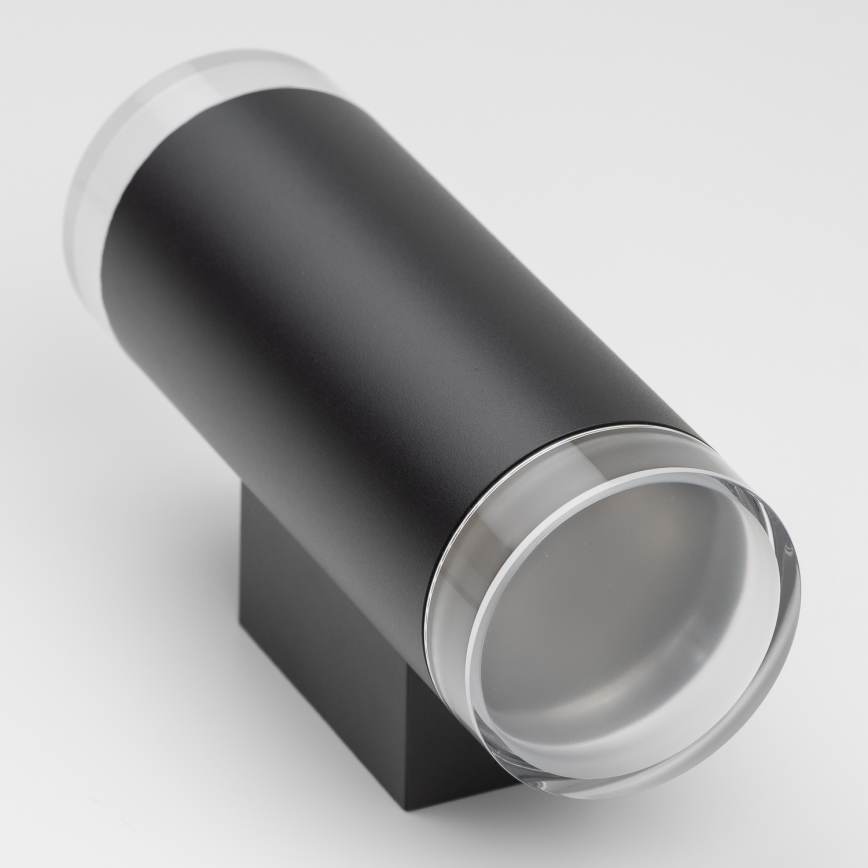 Brilagi - LED RGBW stmievateľné vonkajšie nástenné svietidlo MATERA 2xGU10/6W/230V 3000K IP54 čierna + diaľkové ovládanie